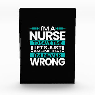 Nurse Gift I Am A Nurse To Save Time Photo Block