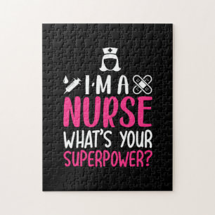 Nurse Gift I Am A Nurse What Your Superpower Jigsaw Puzzle