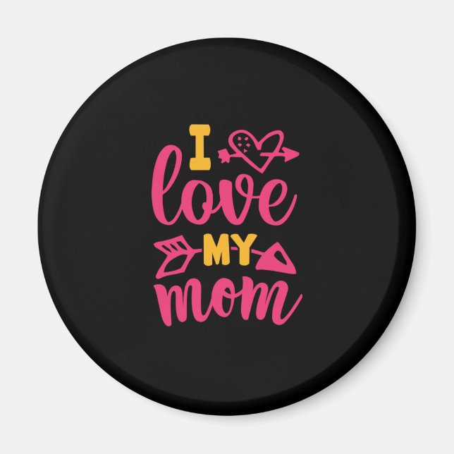Nurse Gift | I Love My Mum Magnet (Front)