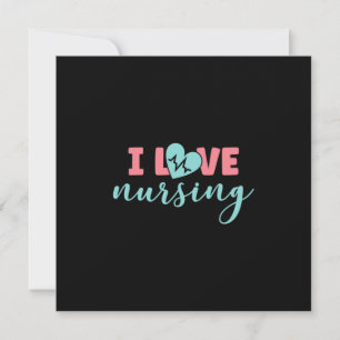 Nurse Gift I Love Nursing Holiday Card