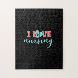 Nurse Gift | I Love Nursing Jigsaw Puzzle
