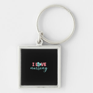Nurse Gift I Love Nursing Key Ring