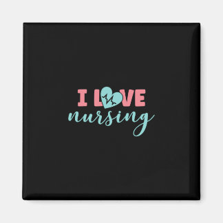 Nurse Gift | I Love Nursing Magnet