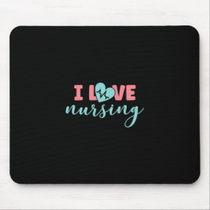 Nurse Gift   I Love Nursing Mouse Mat
