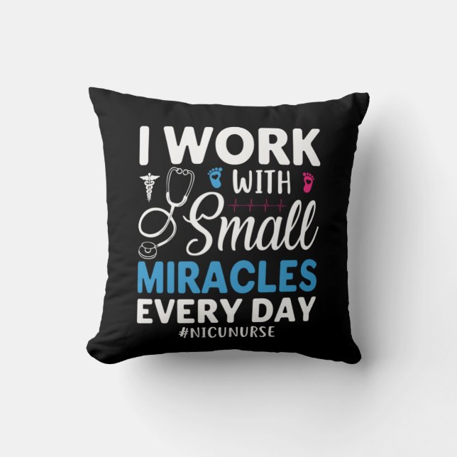 Nurse Gift I Work With Small Cushion (Front)