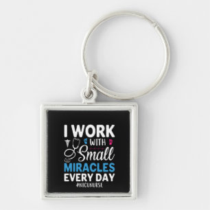 Nurse Gift I Work With Small Key Ring
