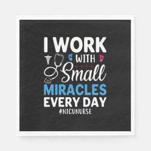 Nurse Gift I Work With Small Napkin