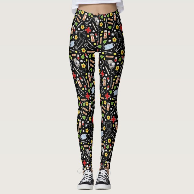 Nurse Gift Idea Leggings (Front)