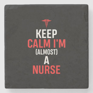 Nurse Gift Keep Calm I Am A Nurse Stone Coaster