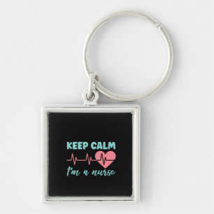 Nurse Gift Keep Calm I'm A Nurse Key Ring