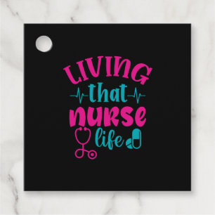 Nurse Gift Living That Nurse Life Favour Tags