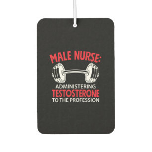 Nurse Gift Male Nurse Administrering Car Air Freshener