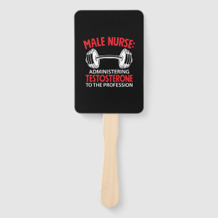 Nurse Gift Male Nurse Administrering Hand Fan