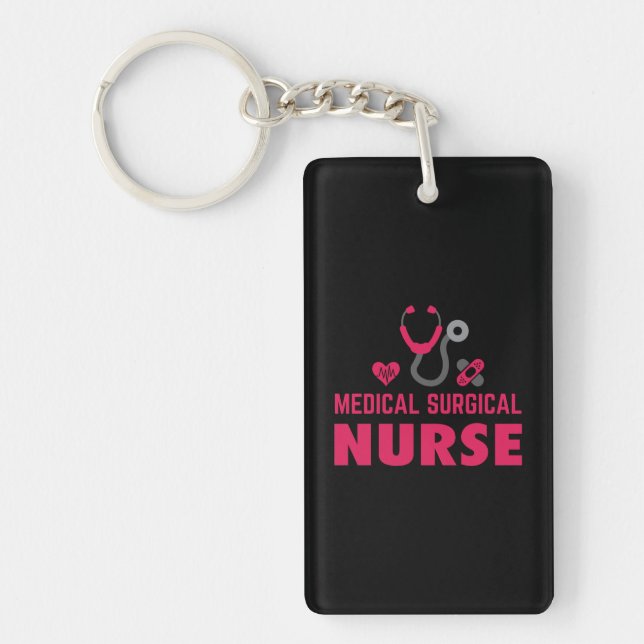 Nurse Gift Medical Surgical Nurse Key Ring (Front)