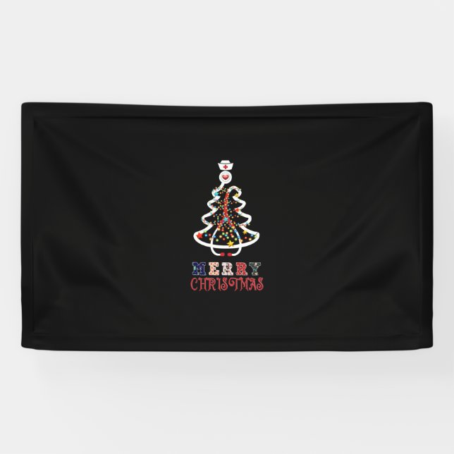 Nurse Gift Mery Christmas Banner (Horizontal)