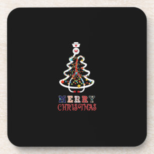 Nurse Gift Mery Christmas Coaster