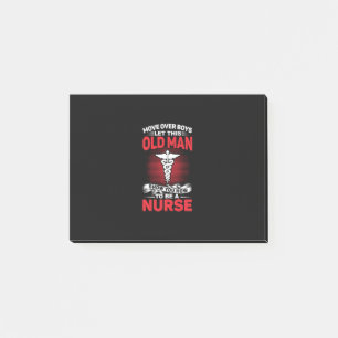 Nurse Gift Move Over Boys Let This Old Man Post-it Notes