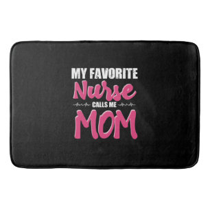 Nurse Gift My Favourite Nurse Call Me Mum Bath Mat