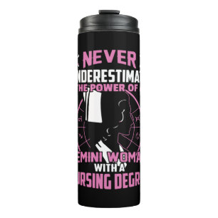 Nurse Gift Never Underestimate The Power Thermal Tumbler