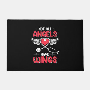 Nurse Gift Not All Angels Have Wings Doormat