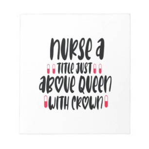 Nurse Gift Nurse A Title Just Above Notepad