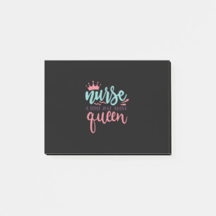 Nurse Gift Nurse A Title Just Above Queen Post-it Notes