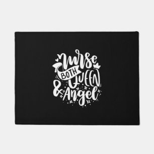 Nurse Gift Nurse Both Queen And Angels Doormat