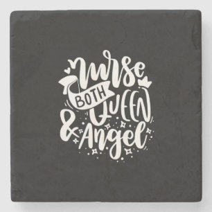 Nurse Gift Nurse Both Queen And Angels Stone Coaster