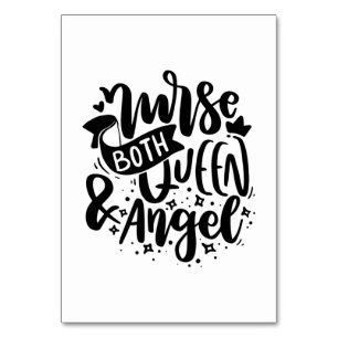 Nurse Gift Nurse Both Queen And Angels Table Number
