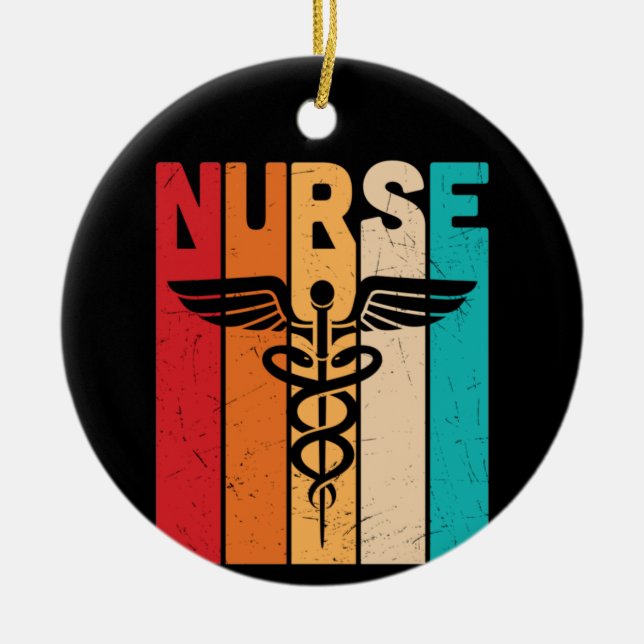 Nurse Gift Nurse Ceramic Tree Decoration (Front)