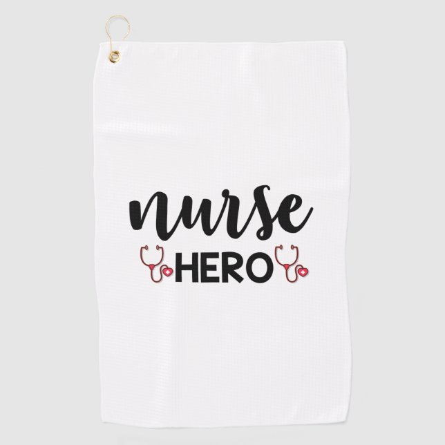 Nurse Gift Nurse Hero Golf Towel (Front)