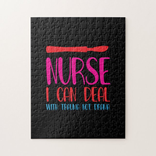 Nurse Gift | Nurse I Can Deal Jigsaw Puzzle (Vertical)