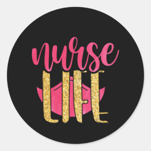 Nurse Gift Nurse Life Classic Round Sticker