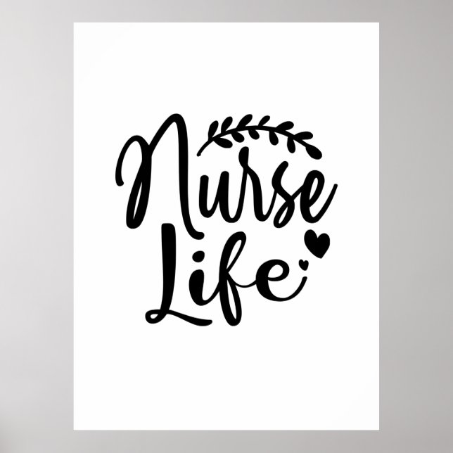 Nurse Gift Nurse Life Poster (Front)