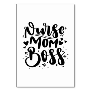 Nurse Gift Nurse Mum Boss Table Number