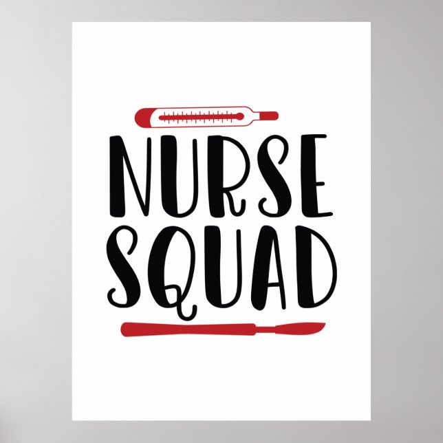 Nurse Gift Nurse Squad Poster (Front)
