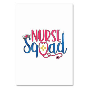 Nurse Gift Nurse Squad Table Number