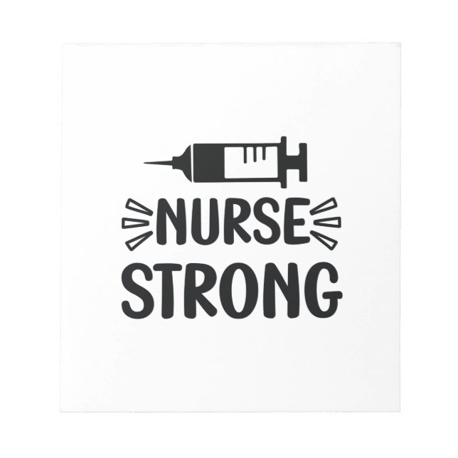 Nurse Gift Nurse Strong Notepad (Front)