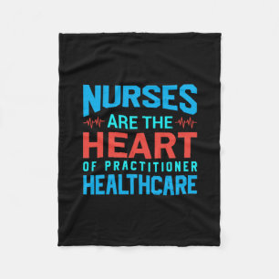 Nurse Gift   Nurses Are The Heart Fleece Blanket