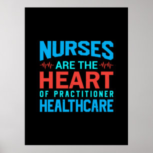 Nurse Gift   Nurses Are The Heart Poster