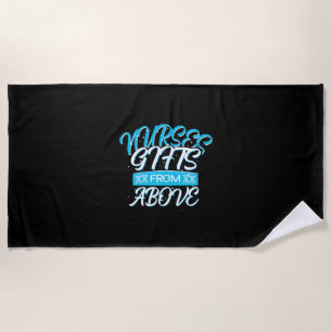 Nurse Gift   Nurses Gifts From Above Beach Towel
