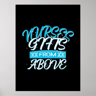 Nurse Gift   Nurses Gifts From Above Poster