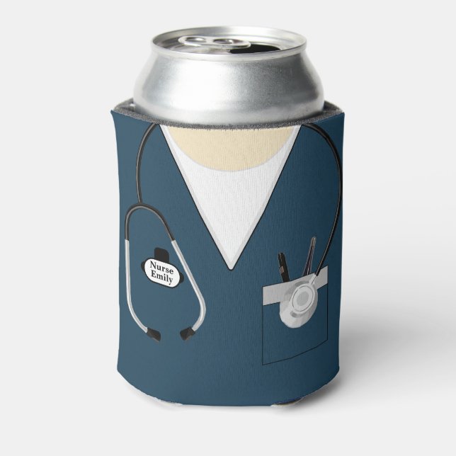 Nurse Gift, Nursing School Graduation, Stethoscope Can Cooler (Can Back)