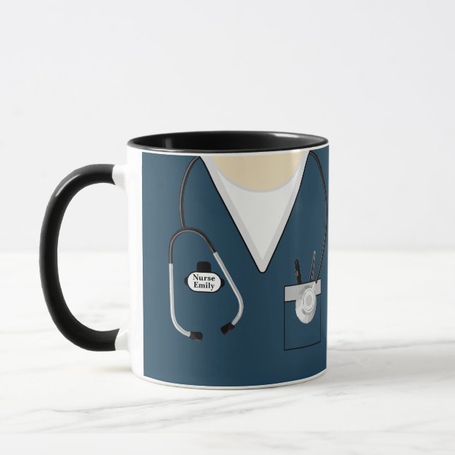 Nurse Gift, Nursing School Graduation, Stethoscope Mug (Left)
