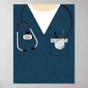 Nurse Gift, Nursing School Graduation, Stethoscope Poster