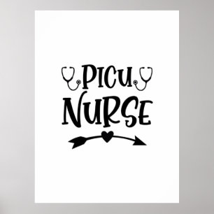 Nurse Gift Picu Nurse Poster