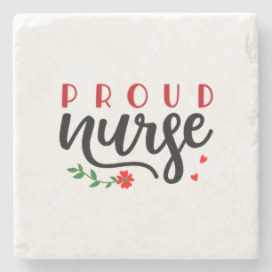 Nurse Gift Proud Nurse Stone Coaster