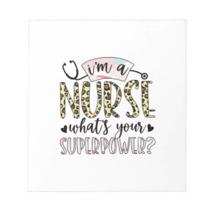 Nurse Gift Proud Super Nurse Notepad
