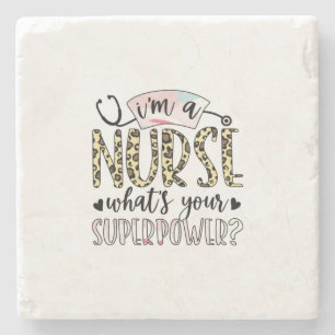 Nurse Gift   Proud Super Nurse Stone Coaster