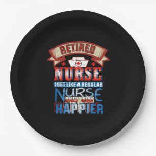 Nurse Gift   Retired Nurse Just Like A Reguular Paper Plate